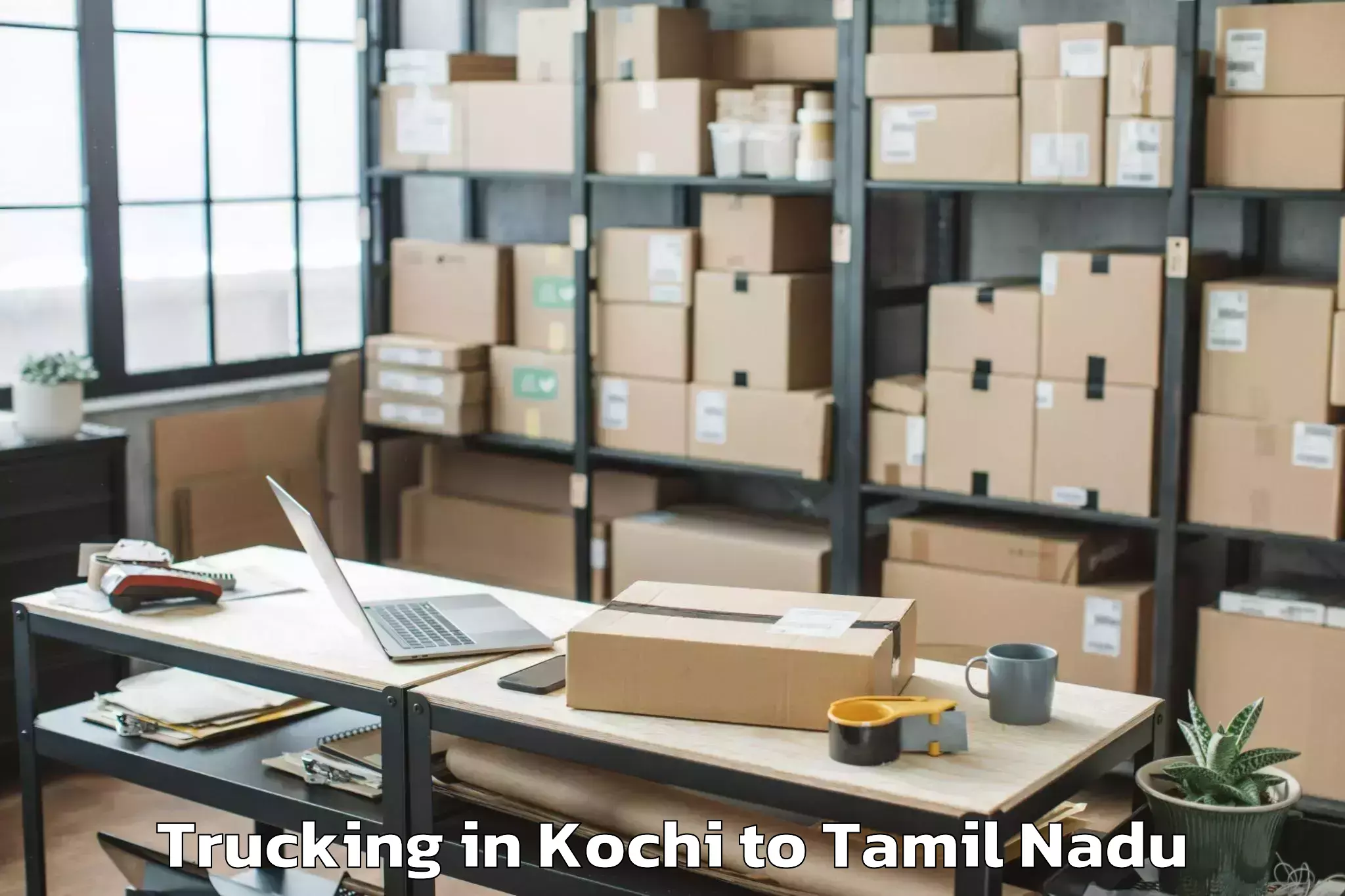 Top Kochi to Trichy Trucking Available